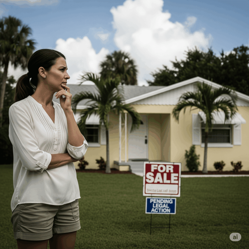 can I sell my house if my husband is in jail in Florida