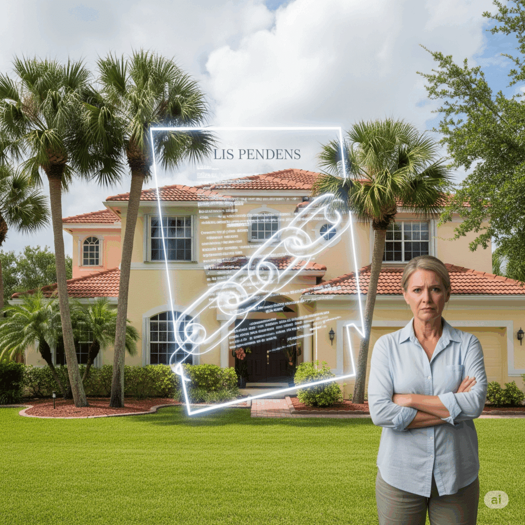 can you sell a property with a lis pendens in Florida